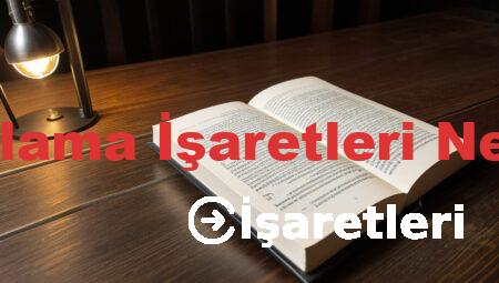 Noktalama İşaretleri Nelerdir