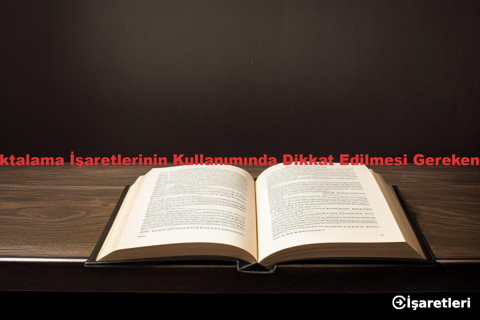 Noktalama İşaretlerinin Kullanımında Dikkat Edilmesi Gerekenler