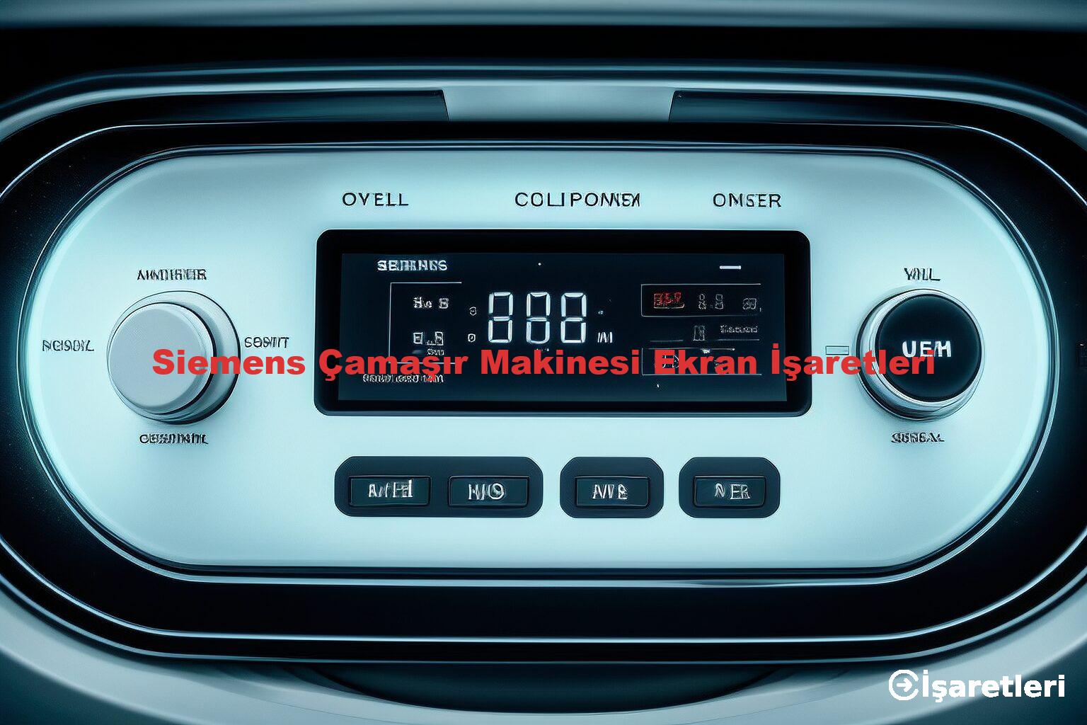 Siemens Çamaşır Makinesi Ekran İşaretleri