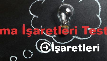 Noktalama İşaretleri Test 8. Sınıf